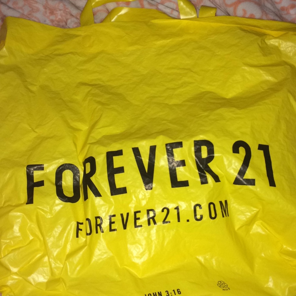 HUGE forever 21 bag! Perfect for storage!